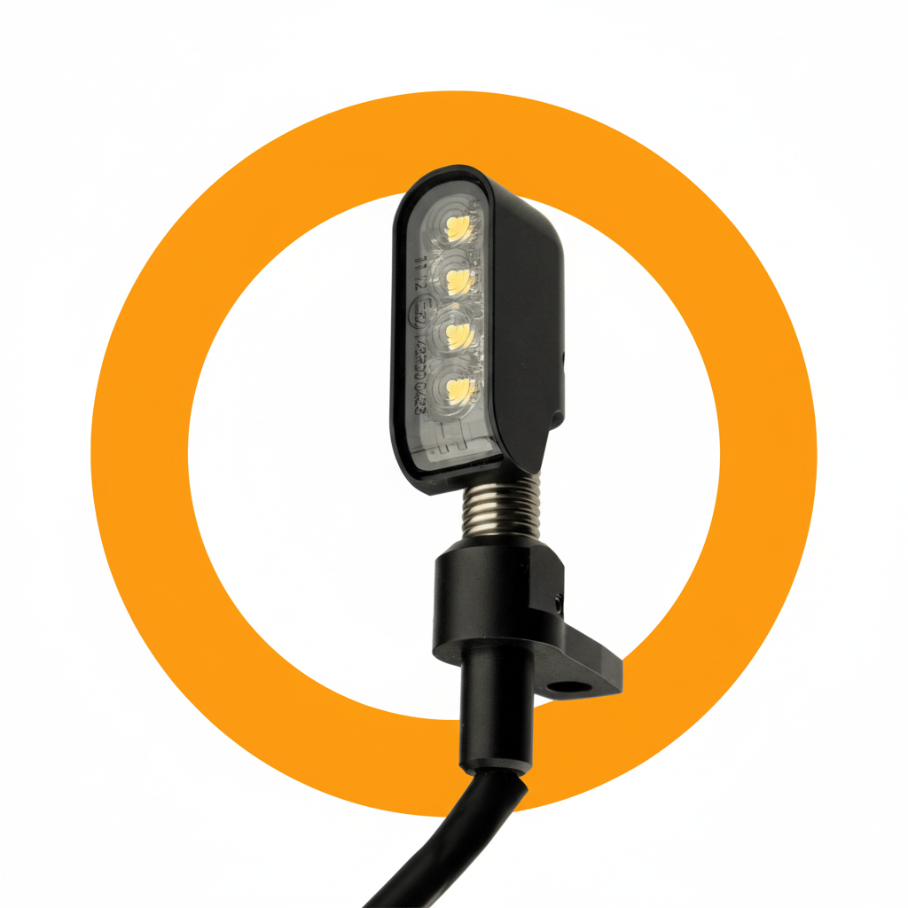 LED Motorcycle Turn Signal Lights - Flexible Strip Blinkers For Sport Bikes