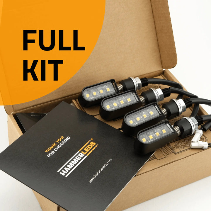 FLEX 4 - Suzuki Motorcycle LED Turn Signals - Full Kit